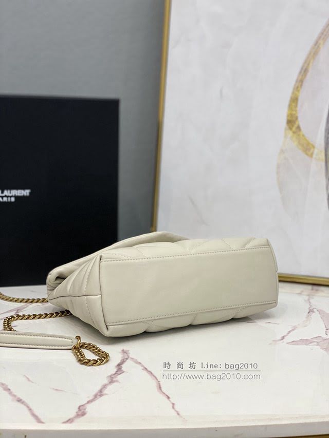 YSL爆款女士包包 聖羅蘭經典款絎縫小羊皮迷你號郵差包 YSL肩背斜挎包 602333  jjh1126